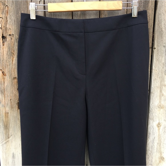 Lafayette 148 New York Italian Stretch Wool Menswear Pant Black 8 - Picture 2 of 16